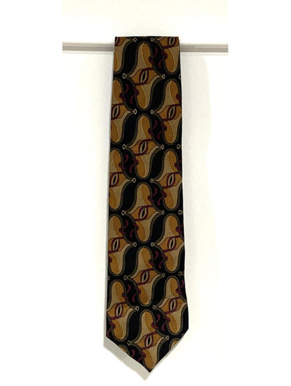 Vintage CELLINI LINEA UOMO Handmade USA Tie Italian Silk Abstract Geometric